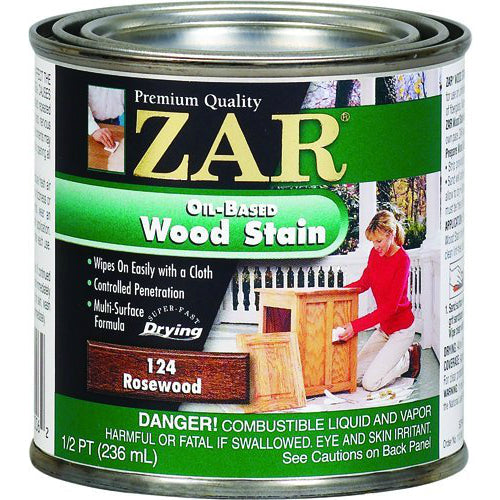 ZAR Oil-Based Wood Stain | Rosewood 124 | 237 mL