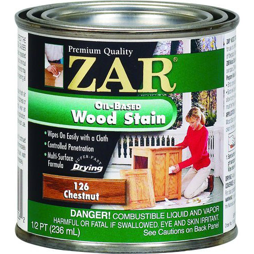 ZAR Oil-Based Wood Stain | Chestnut 126 | 237 mL