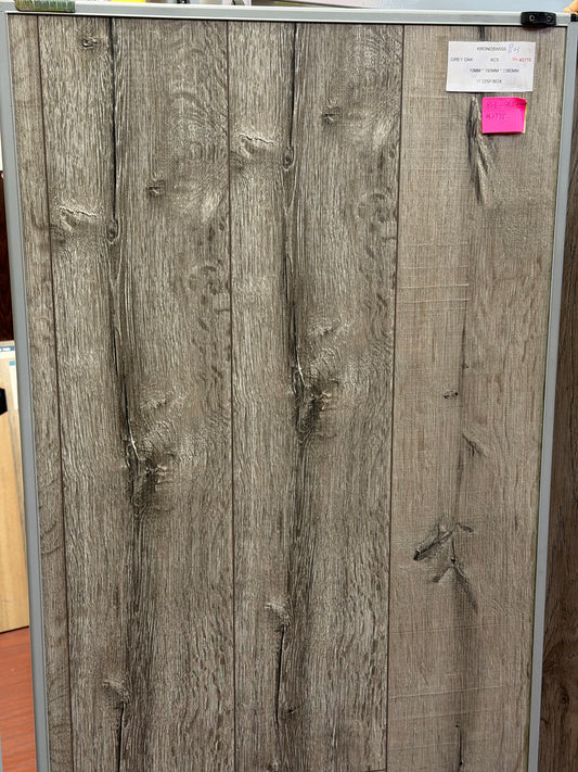 Swiss Krono 10mm Grey Oak Laminate Flooring - AC5 Commercial Grade - Made in Germany (MV 803)