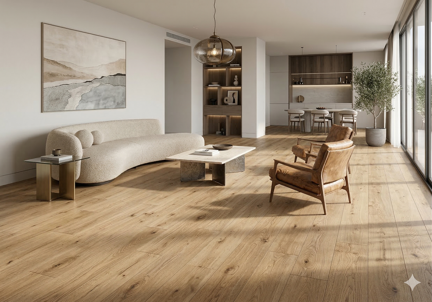 Riche Flooring Heavy-Duty 8mm SPC Vinyl – Linen Fields (20mil Wear Layer) – Main View