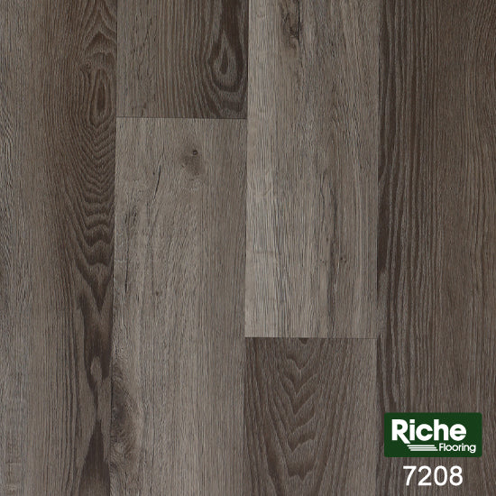 Riche Reclaimed Barnwood SPC Vinyl Plank Flooring | 9mm | 5.9" Wide | 100% Waterproof | EVA Pad Included – Main View