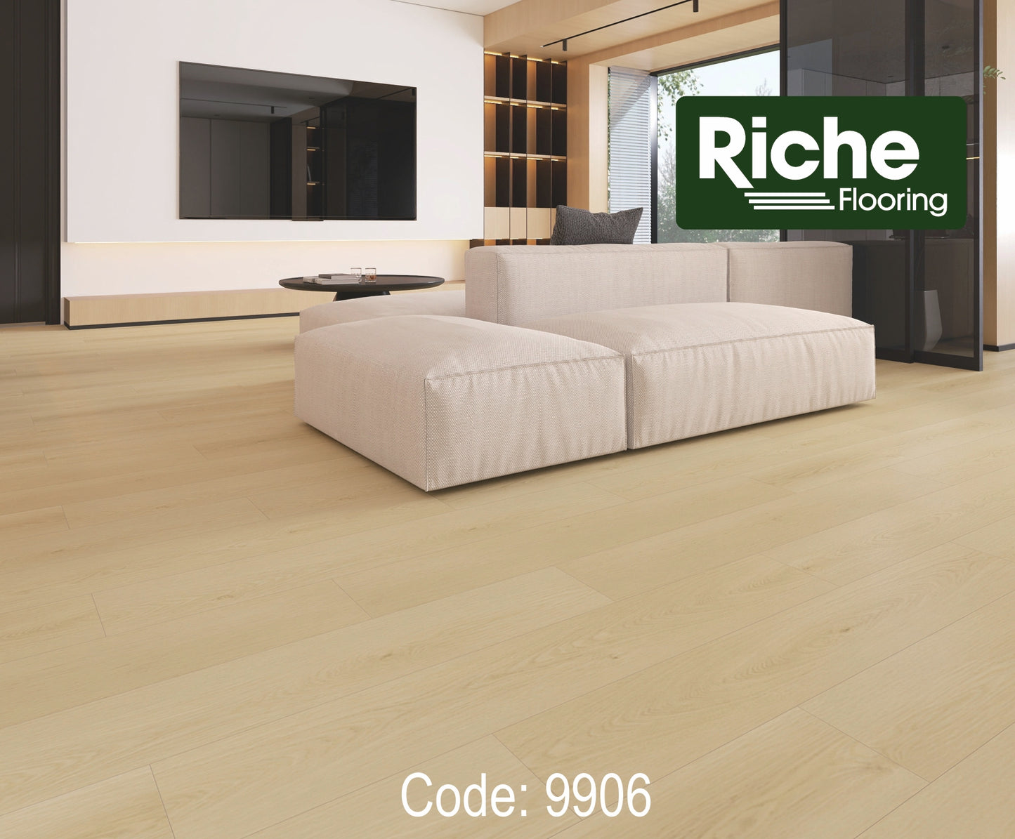 Morning Linen – Riche Flooring Toronto Collection 12mm EIR Laminate – Main View