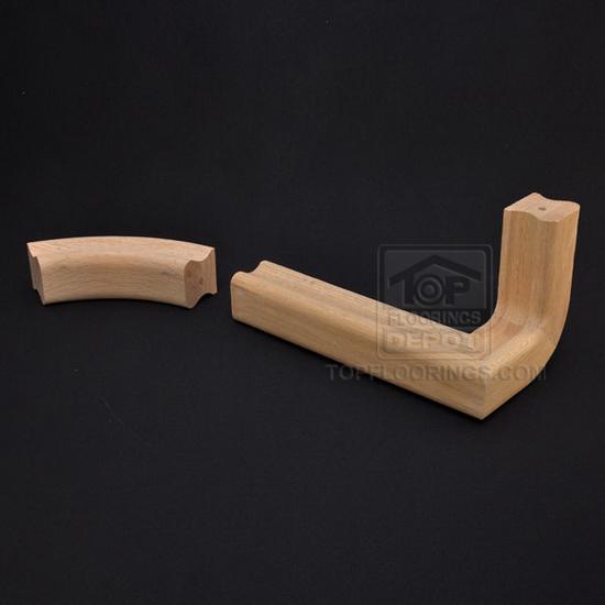 Top Floorings Handrail Fitting FC-71-R - 1-Riser Quarter Turn, Right