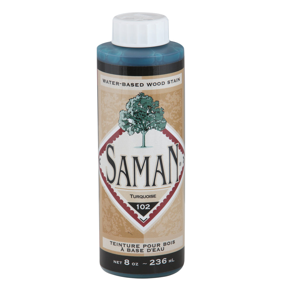 Saman Stain 102 Turquoise – 236 mL (8 oz)