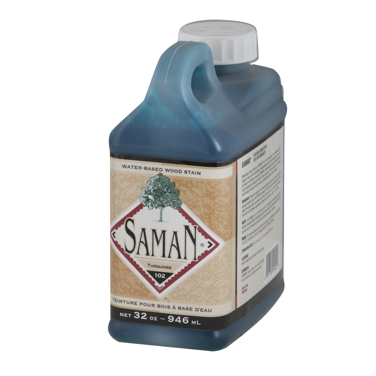 Saman Stain 102 Turquoise – 946 mL (32 oz)