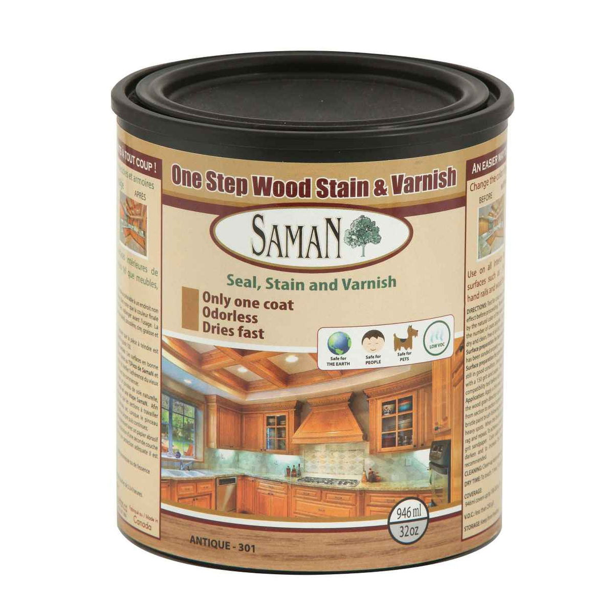 Saman Water-Based Stain Varnish – 1 L