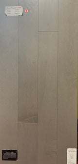 Lauzon Essential Hard Maple Sapphir solid hardwood sample board with grey stained maple planks