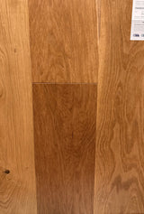 Natural European oak engineered hardwood planks, 7 1/2 inch wide, in a pale wire-brushed character grade