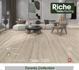 Riche Nordic Breeze Oak SPC vinyl plank flooring, 9mm with EVA pad, product photo
