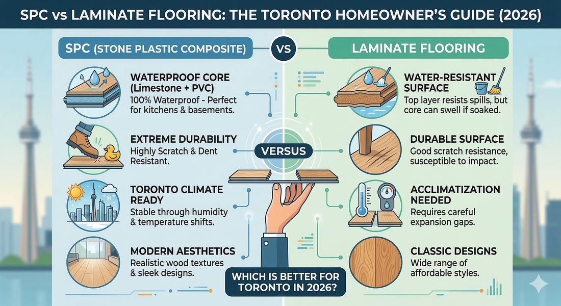 SPC vs Laminate Flooring: Which is Better for Toronto Homes? (2026)