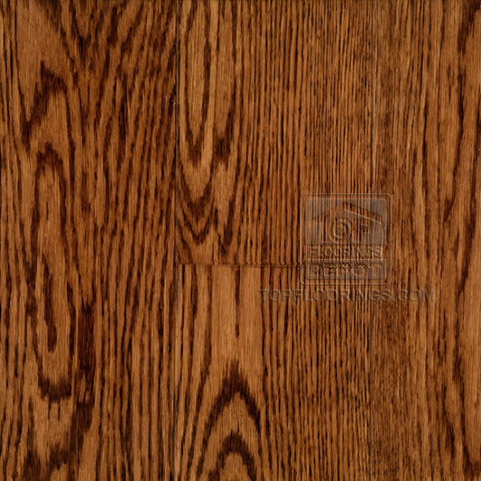 Top Floorings Gunstock Oak Solid Hardwood Flooring | Select Grade | 3½" x ¾"