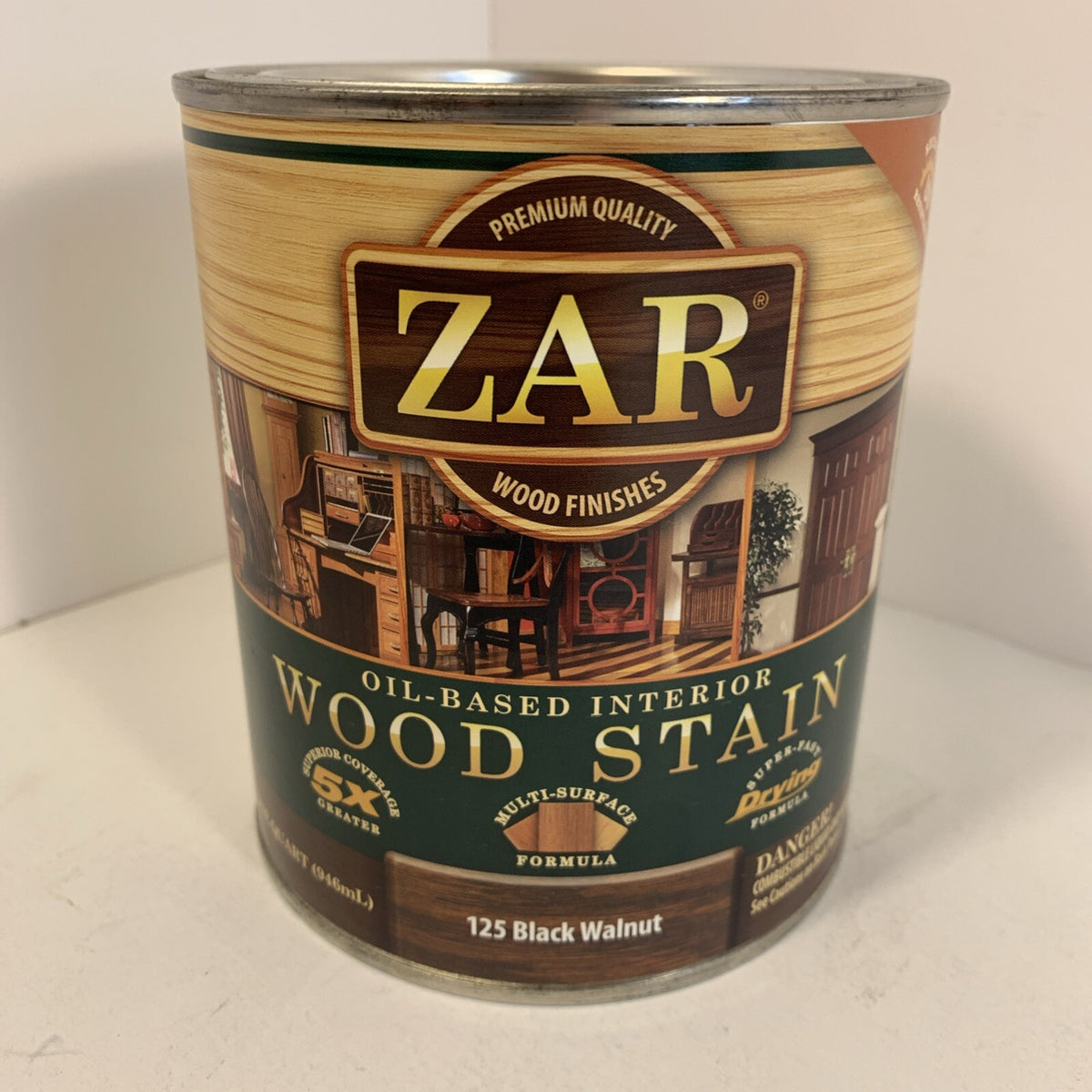 ZAR Oil-Based Wood Stain - Black Walnut 125 - 946 mL