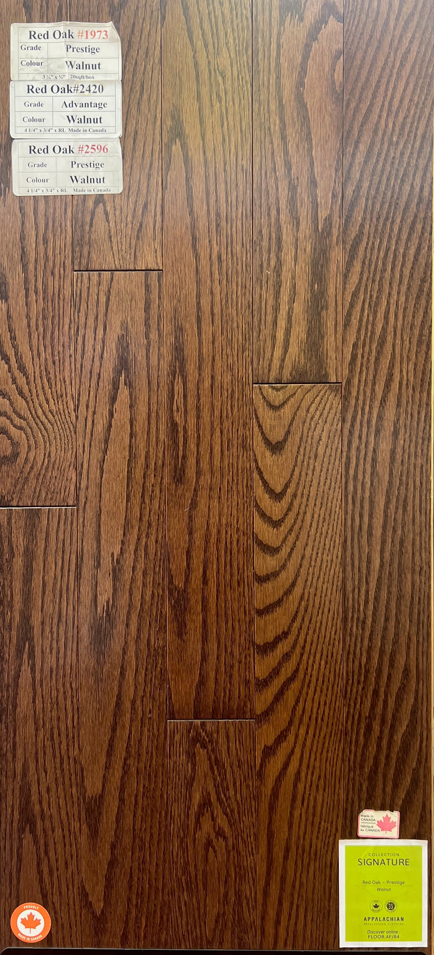 Appalachian Walnut Red Oak Hardwood Flooring | 4¼" Advantage Grade Semi Gloss | Solid Wood – Main View