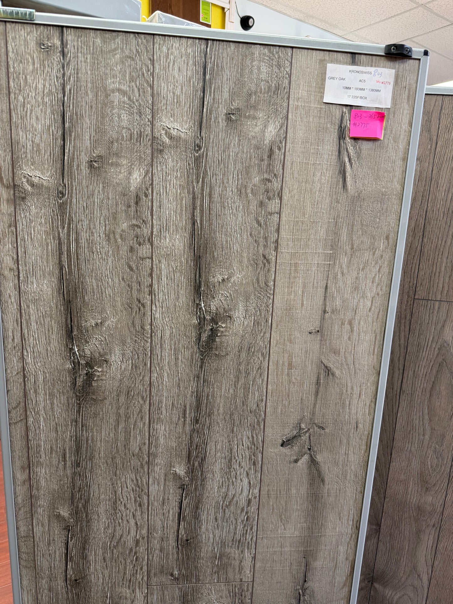 Swiss Krono 10mm Grey Oak Laminate Flooring - AC5 Commercial Grade - Made in Germany (MV 803)