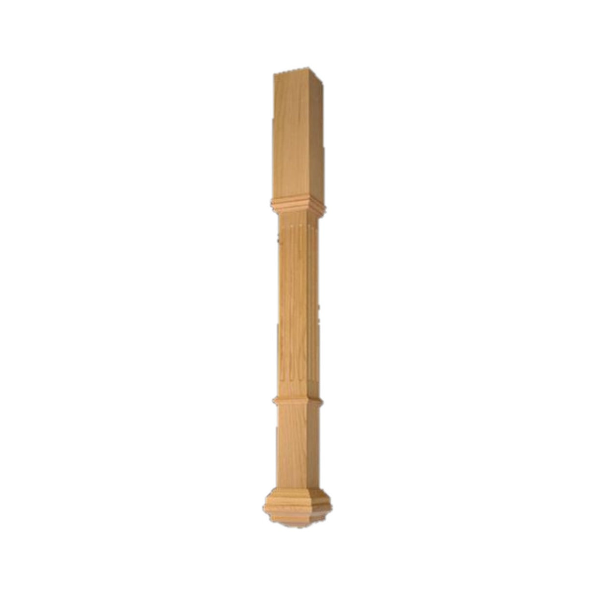 Top Floorings Box Newel Post BN414-48RO - 4 1/4" x 48"