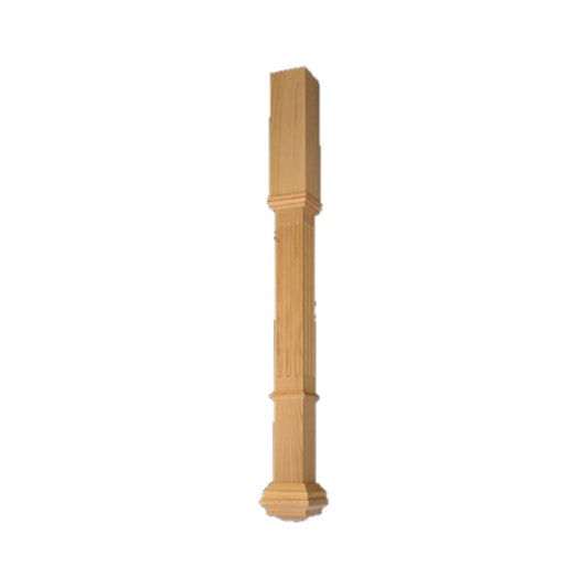 Top Floorings Box Newel Post BN414-48RO - 4 1/4" x 48"