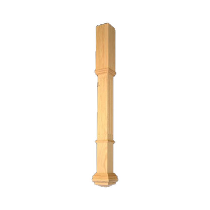 Top Floorings Box Newel Post BN414-48RO - 4 1/4" x 48"