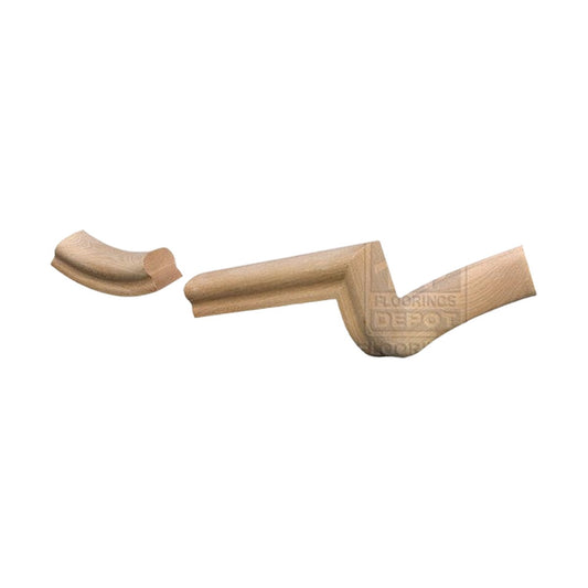 Top Floorings Handrail Fitting FD-50-R - 2-Riser 1/4 Turn, Right