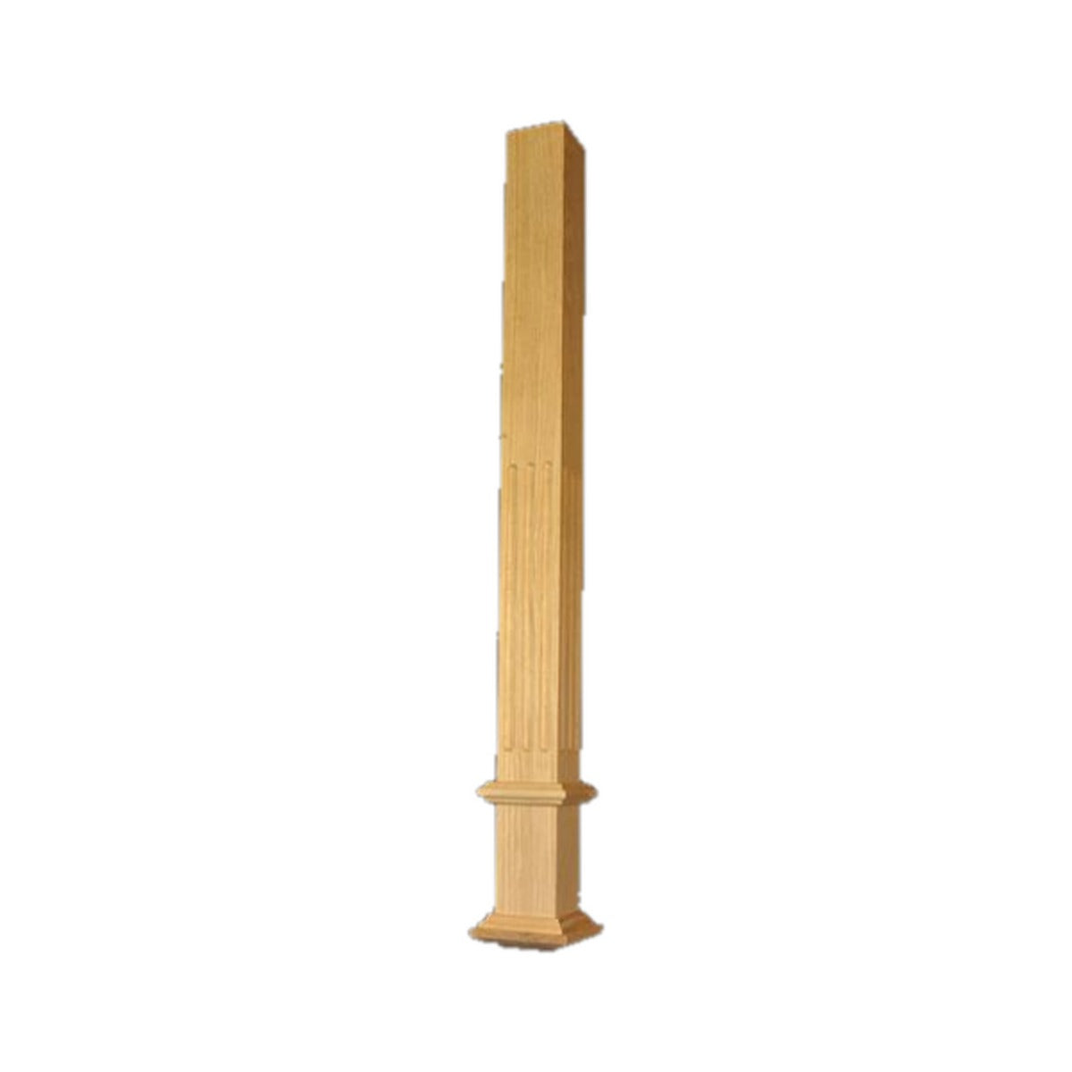 Top Floorings Red Oak Box Newel Post – 3" x 3" x 48"