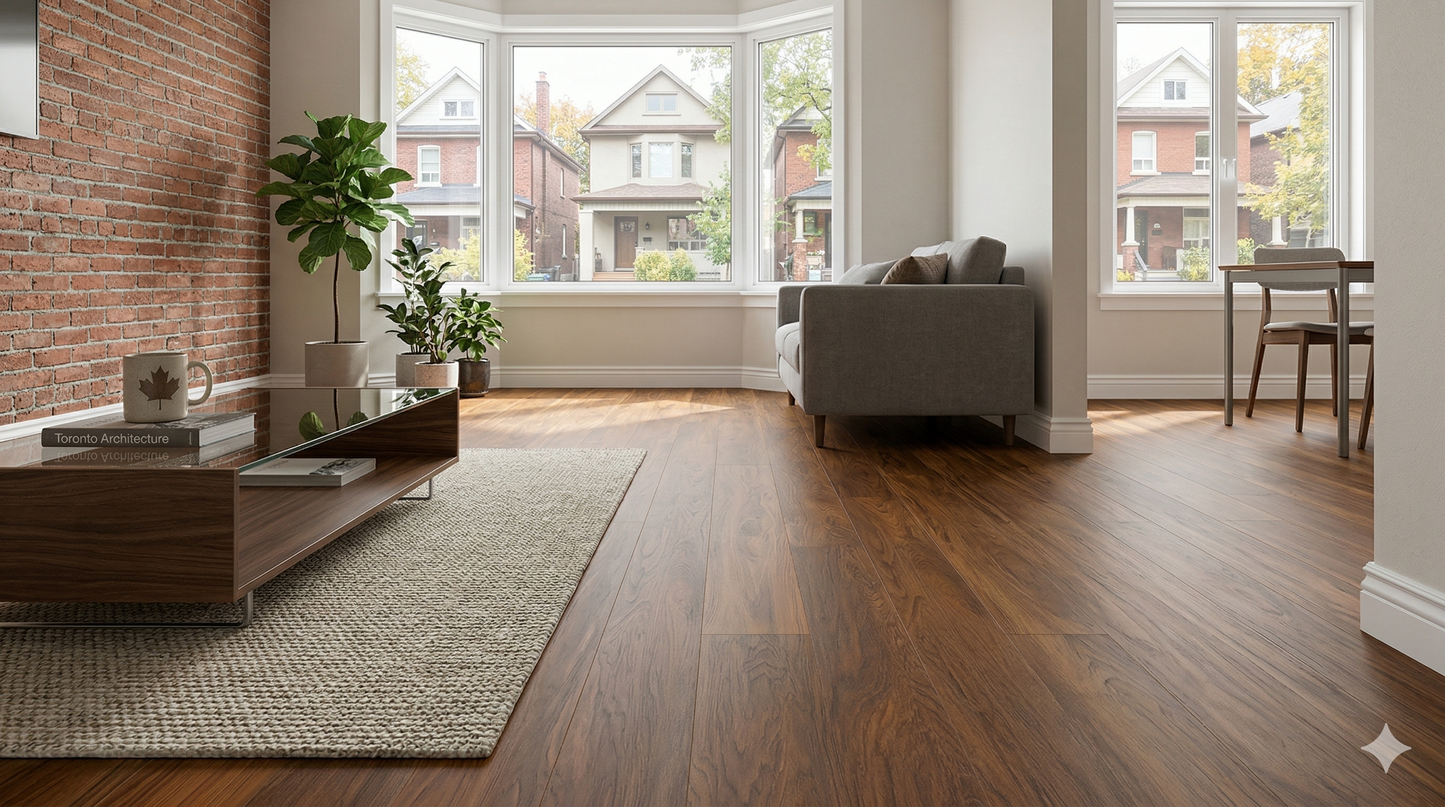 Riche Roasted Pecan SPC LVP Vinyl Plank Flooring | 6mm Waterproof with IXPE Pad | 7.09" Wide – Detail View