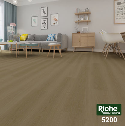 Riche Olive Sand Oak SPC LVP Vinyl Plank Flooring | 6.5mm Waterproof with IXPE Pad | 7.09" Wide