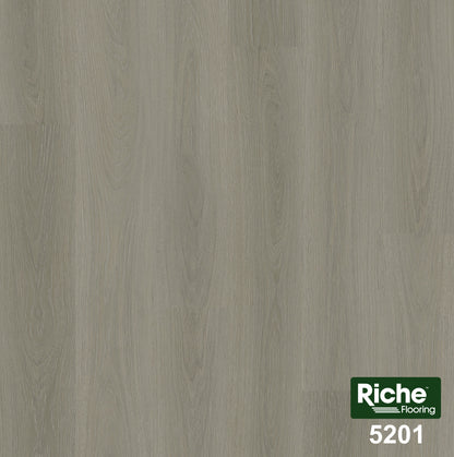 Riche Pewter Grey Oak SPC LVP Vinyl Plank Flooring | 6.5mm Waterproof with IXPE Pad | 7.09" Wide