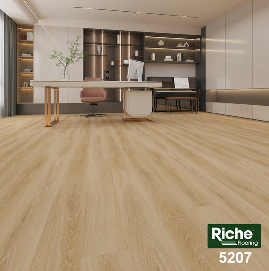 Riche Honey Harvest Oak SPC LVP Vinyl Plank Flooring | 6.5mm Waterproof with IXPE Pad | 7.09" Wide