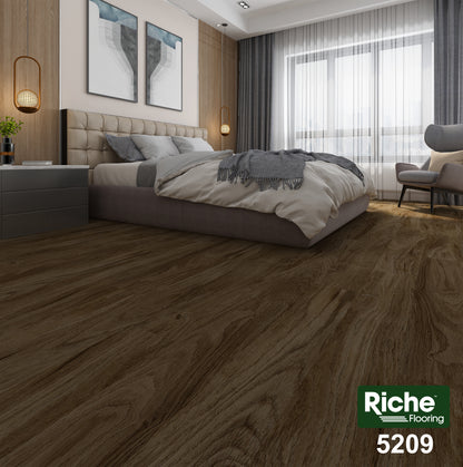 Riche Smoked Walnut SPC LVP Vinyl Plank Flooring | 6.5mm Waterproof with IXPE Pad | 7.09" Wide