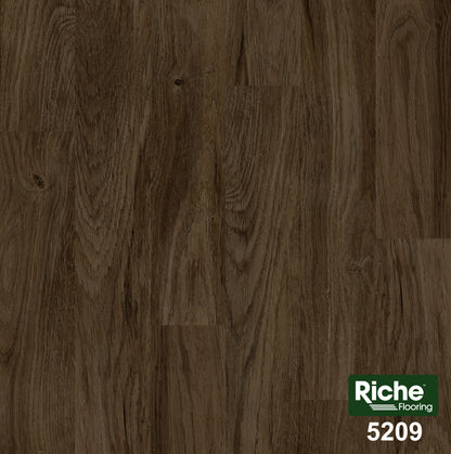 Riche Smoked Walnut SPC LVP Vinyl Plank Flooring | 6.5mm Waterproof with IXPE Pad | 7.09" Wide