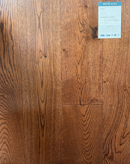 European Oak Engineered Hardwood Flooring – Chai Tea | 6.5" Wide Plank – Main View