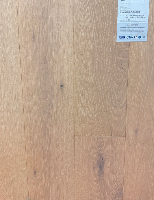 Top Floorings European Oak Engineered Hardwood Flooring – Verita | 6.5" Wide | 3/4" Thick | Wire Brushed – Main View