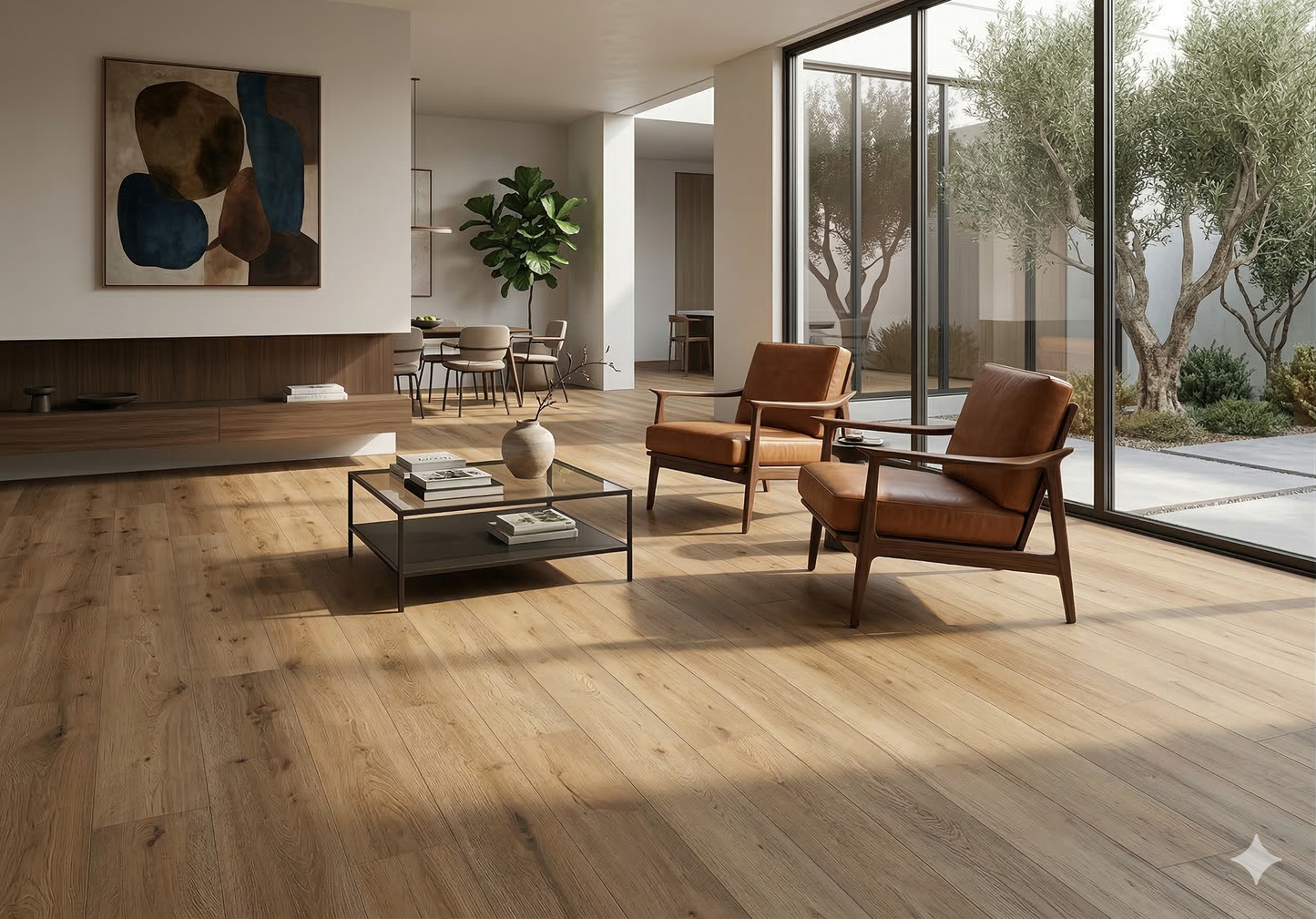 Riche Flooring Heavy-Duty 8mm SPC Vinyl – Warm Canvas (20mil Wear Layer) – Main View