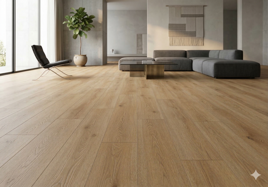 Riche Flooring Heavy-Duty 8mm SPC Vinyl – Sahara Shore (20mil Wear Layer)