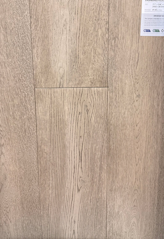 Top Floorings European Oak Engineered Hardwood Flooring – Titanium Grey | 7.5" Wide | 3/4" Thick | Wire – Main View