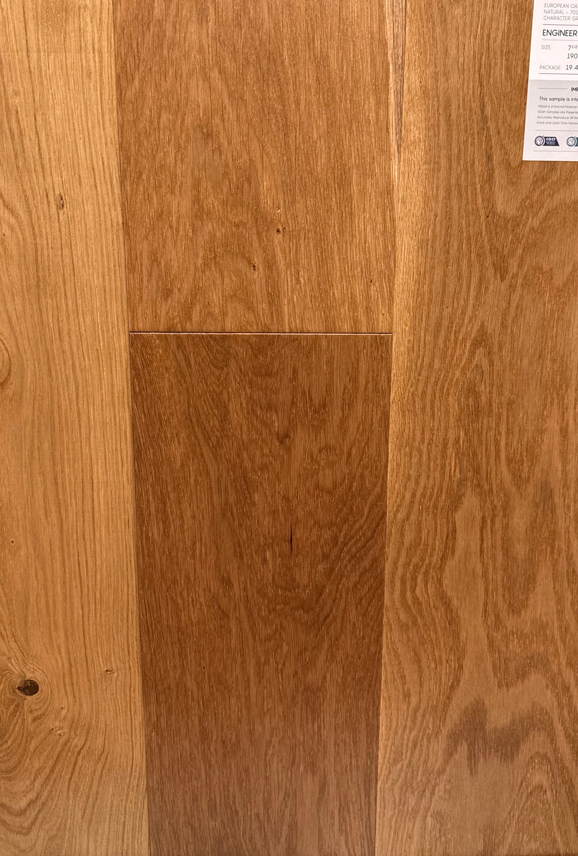 Top Floorings European Oak Engineered Hardwood Flooring – Natural | 7.5" Wide | 3/4" Thick | Wire Brushed – Main View