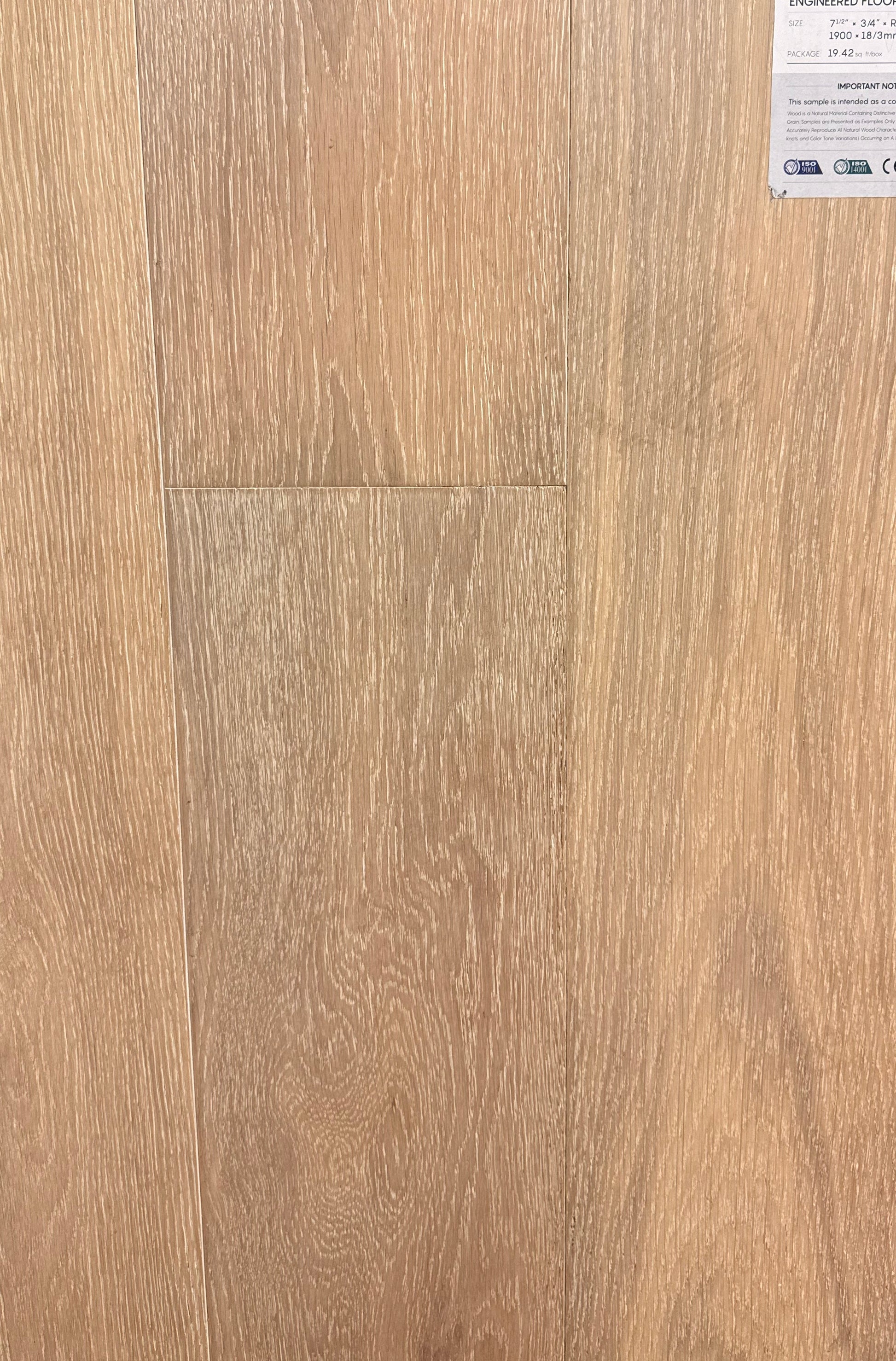 Top Floorings European Oak Engineered Hardwood Flooring – Verita | 7.5" Wide | 3/4" Thick | Wire Brushed – Main View