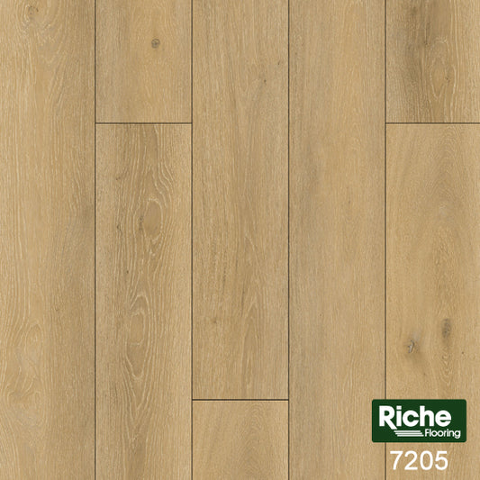 Riche Honey Wheat Oak SPC Vinyl Plank Flooring | 9mm | 5.9" Wide | 100% Waterproof | EVA Pad Included – Main View