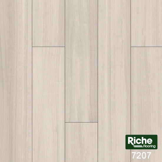 Riche Ivory Linen SPC Vinyl Plank Flooring | 9mm | 5.9" Wide | 100% Waterproof | EVA Pad Included – Main View