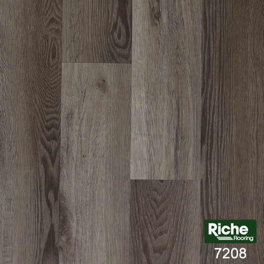 Riche Reclaimed Barnwood SPC Vinyl Plank Flooring | 9mm | 5.9" Wide | 100% Waterproof | EVA Pad Included – Main View