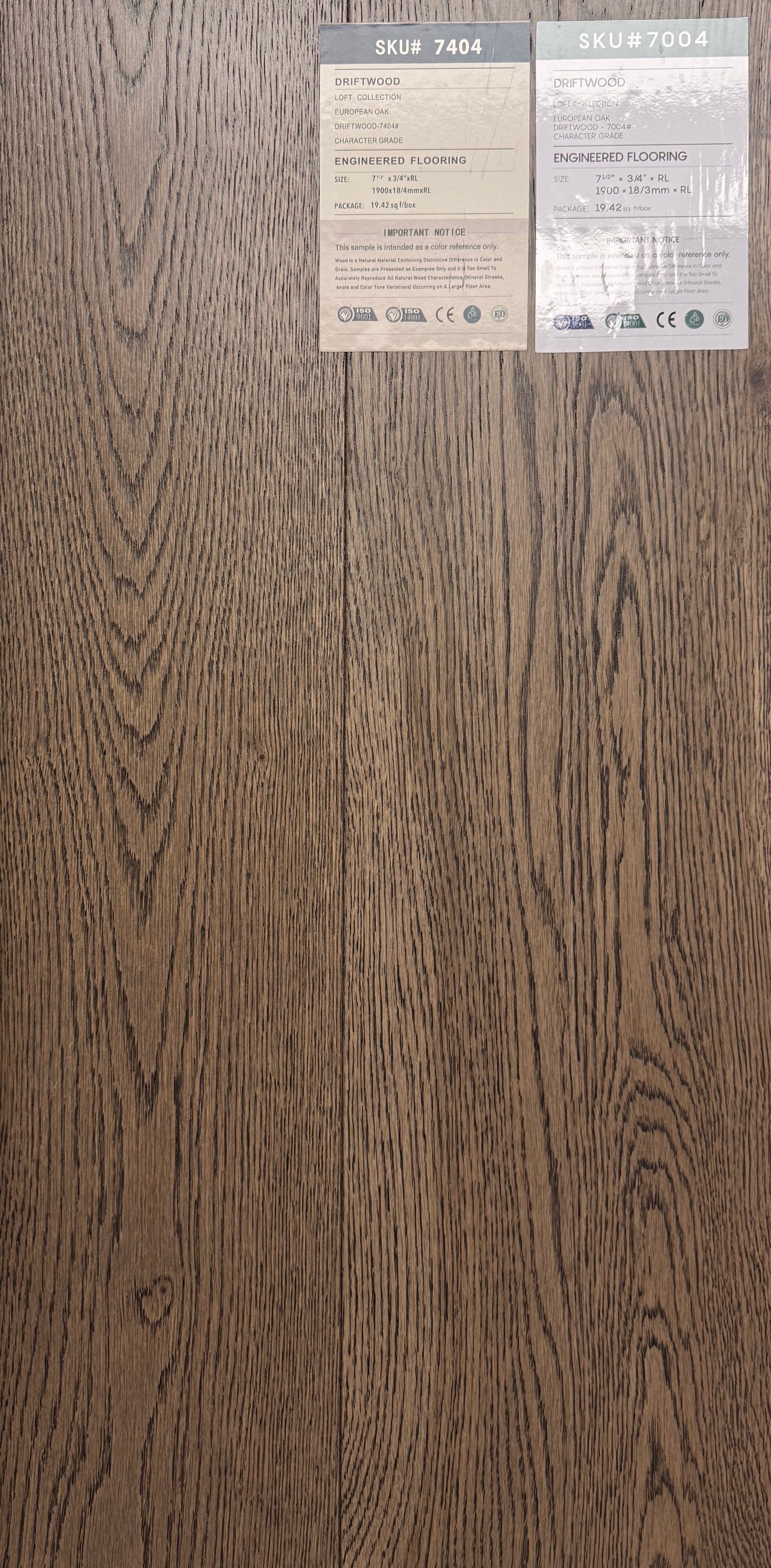 Top Floorings European Oak Engineered Hardwood Flooring – Driftwood | 7.5" Wide | 3/4" Thick | 4mm Wear – Main View