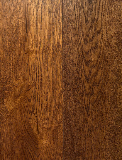 European Oak Engineered Hardwood Flooring – Bourbon | 7½" Wide Plank | 4mm Wear Layer | Wire Brushed – Main View