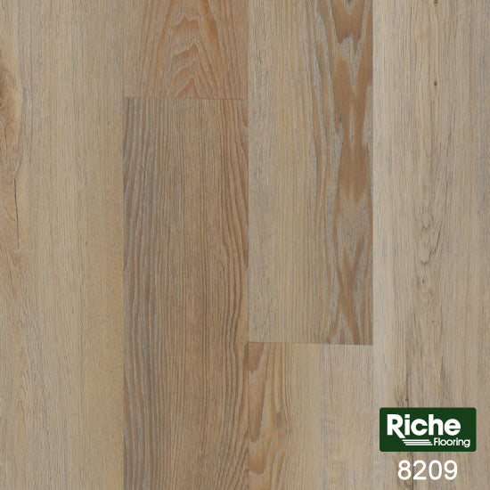 Riche Washed Driftwood SPC Vinyl Plank Flooring | 10mm Waterproof with EVA Pad | 5.9" Wide – Main View