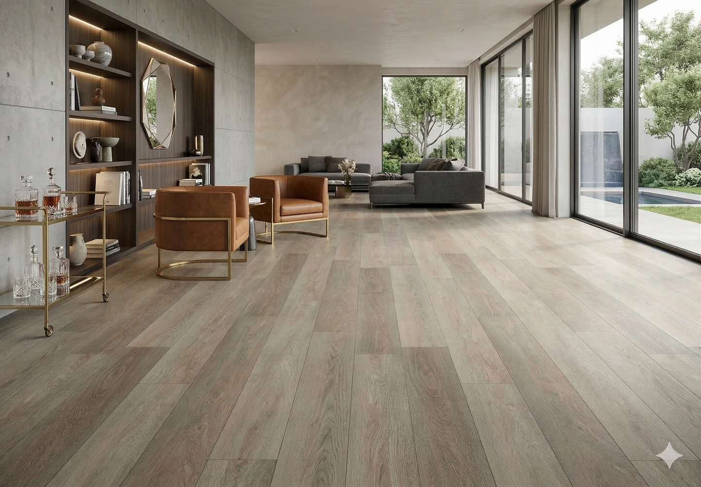 Riche Flooring Ultra-Thick 10mm SPC Vinyl – Greige Mist (20mil Wear Layer)
