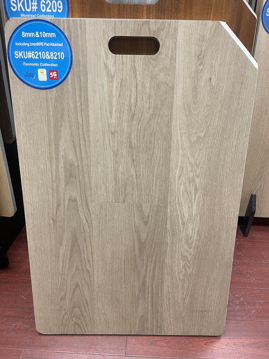 Riche Flooring Ultra-Thick 10mm SPC Vinyl – Greige Mist (20mil Wear Layer) – Detail View