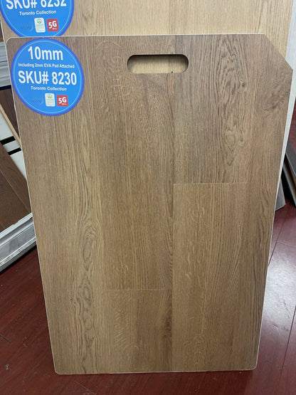 Riche Flooring Ultra-Thick 10mm SPC Vinyl – Cognac Reserve (5.9" Narrow Plank) – Detail View