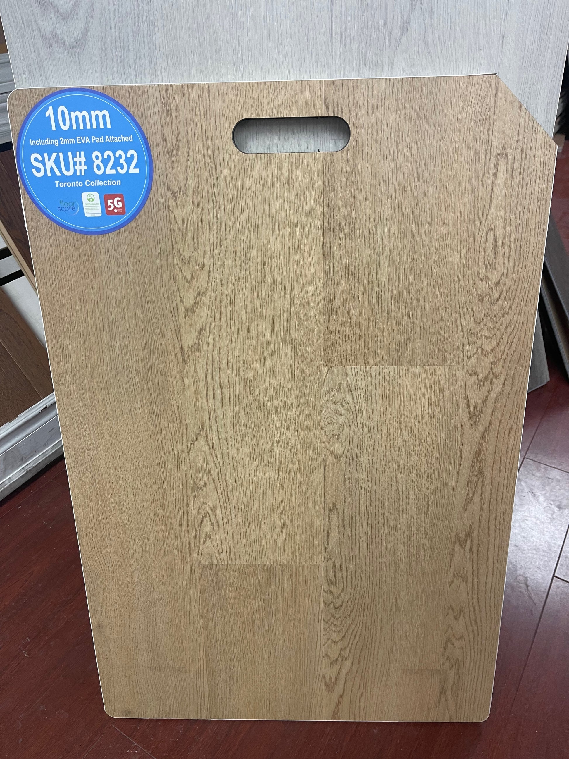 Riche Flooring Ultra-Thick 10mm SPC Vinyl – Rustic Taupe (5.9" Narrow Plank) – Detail View