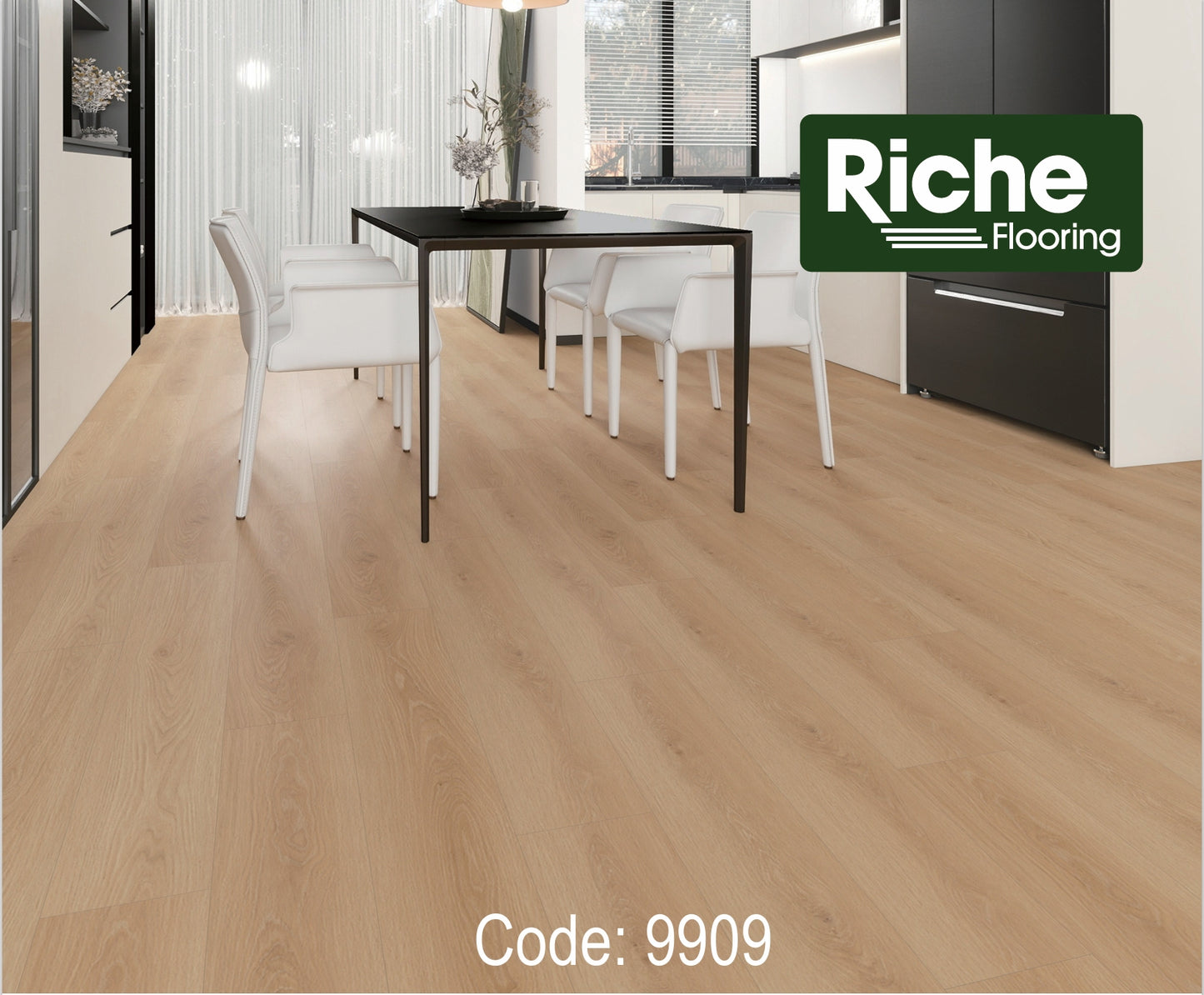Champagne Oak – Riche Flooring Toronto Collection 12mm EIR Laminate – Main View