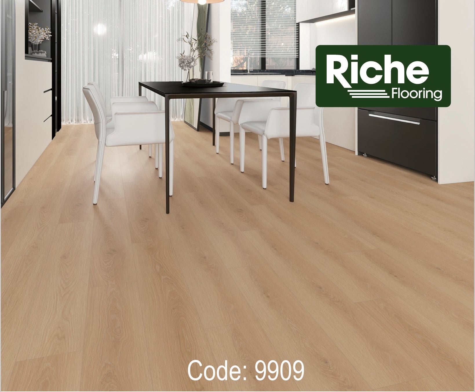 Champagne Oak – Riche Flooring Toronto Collection 12mm EIR Laminate – Main View