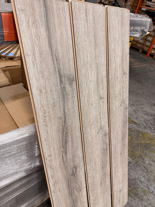 Swiss Krono 10mm Grey Oak Laminate Flooring - AC5 Commercial Grade - Made in Germany (MV 803)