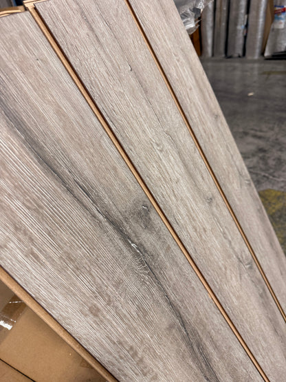 Swiss Krono 10mm Grey Oak Laminate Flooring - AC5 Commercial Grade - Made in Germany (MV 803) – Room Scene